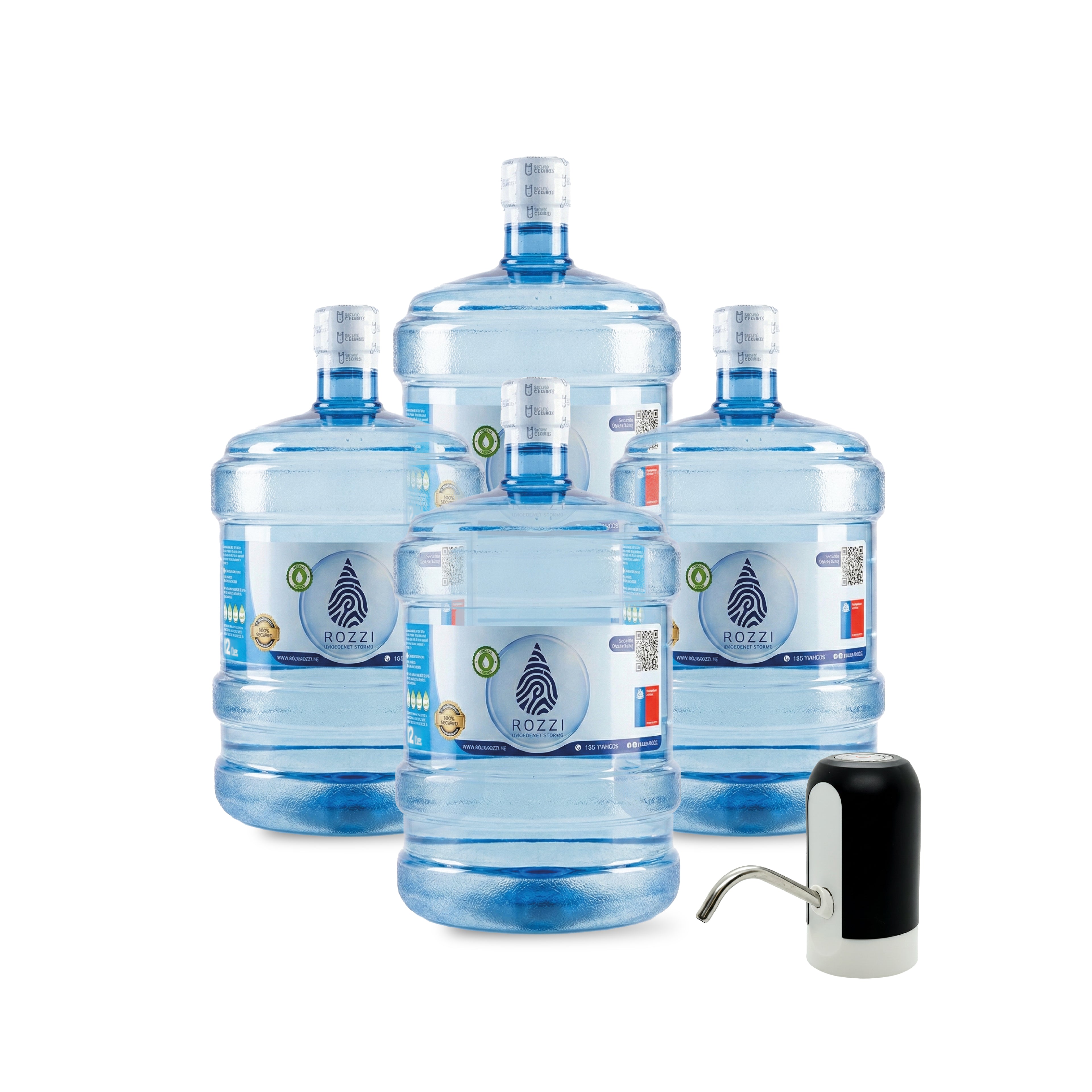 Pack Inicial Bomba USB + 04 bidones 12L